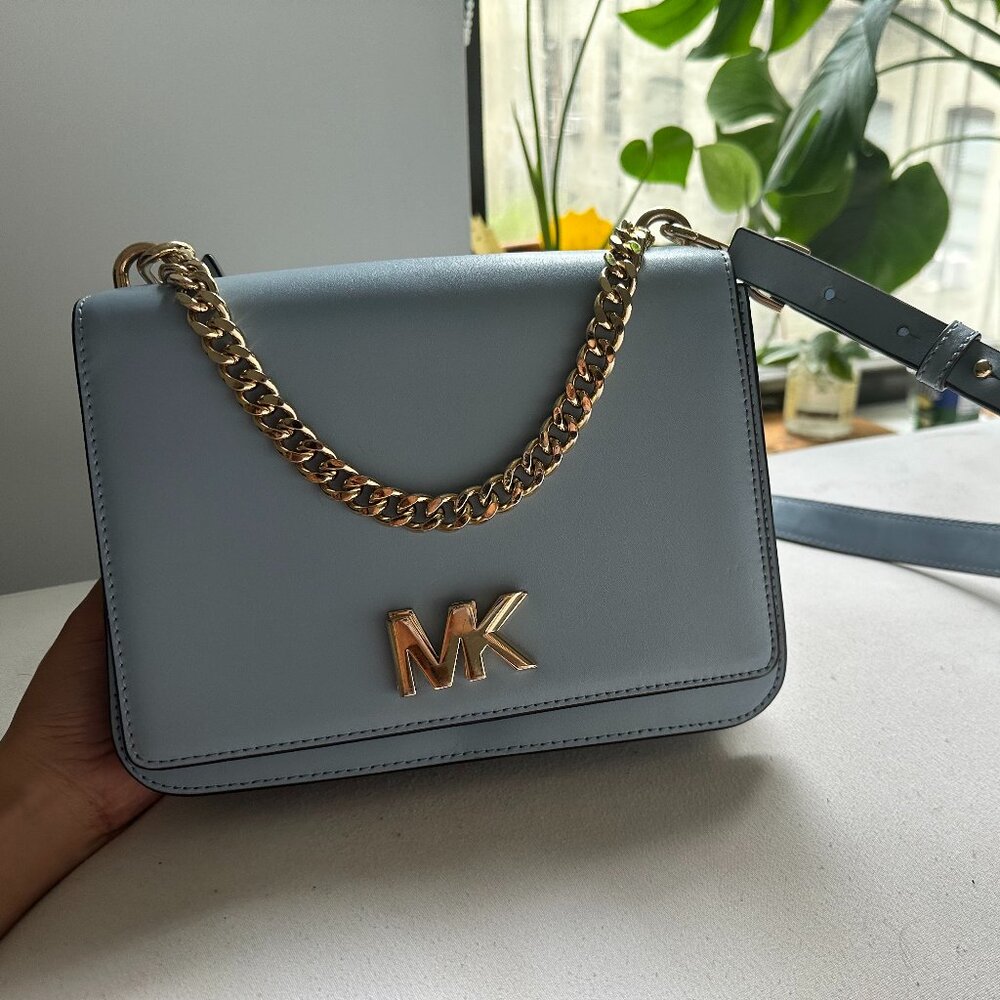 Michael Kors Mott Chain Leather Shoulder Bag
